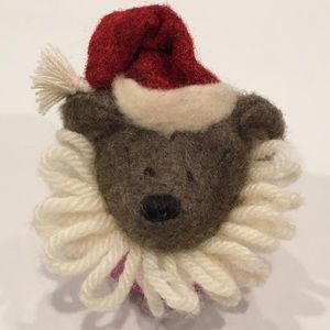 Handmade Santa Teddy Brooch